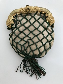 a lucet created Regency era purse silk lined